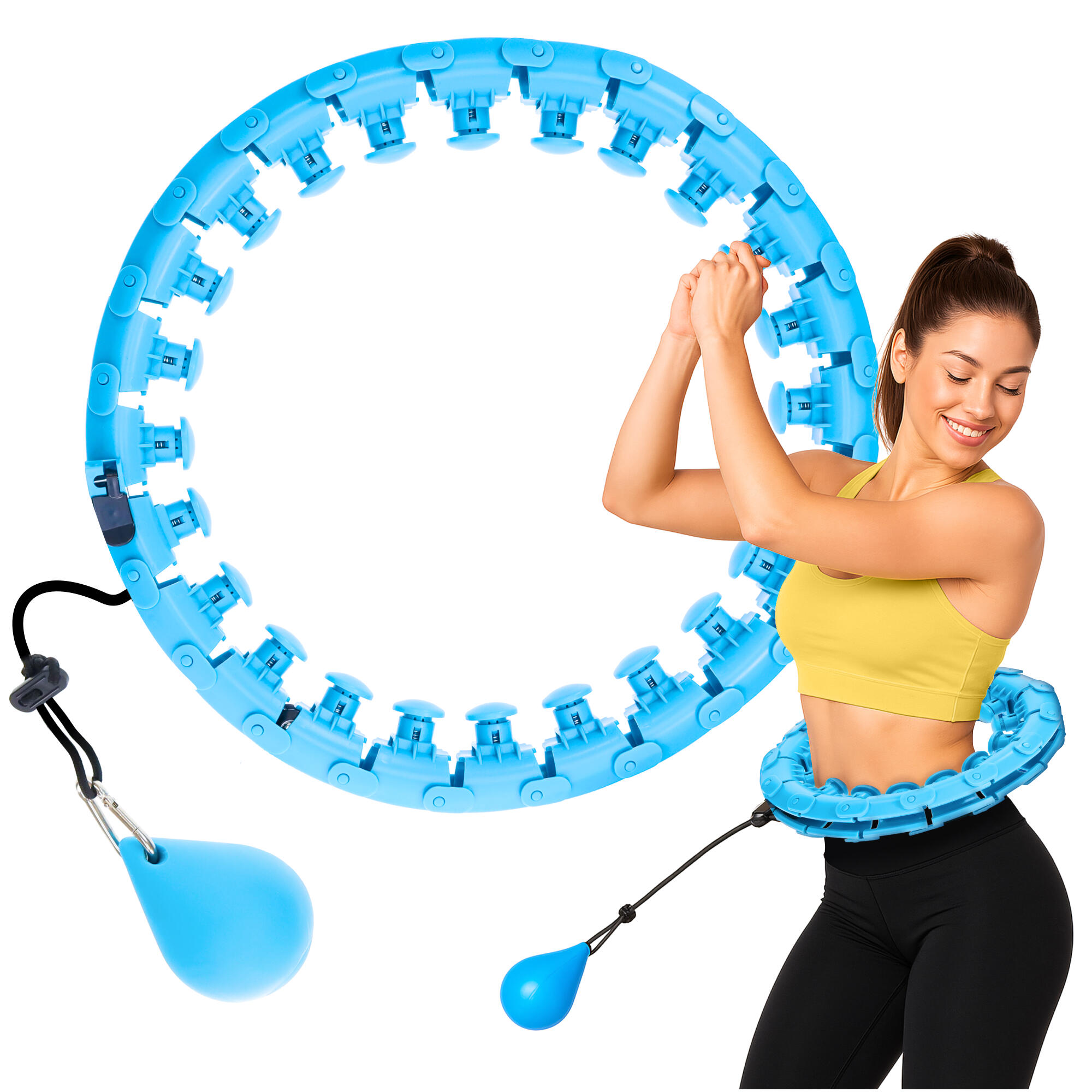 4FIZJO Masážní hula hoop se závažím 4FIZJO