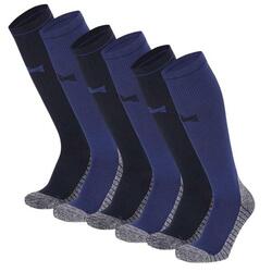 Xtreme Chaussettes de compression de course à pied 6 paires Multicolore Blue
