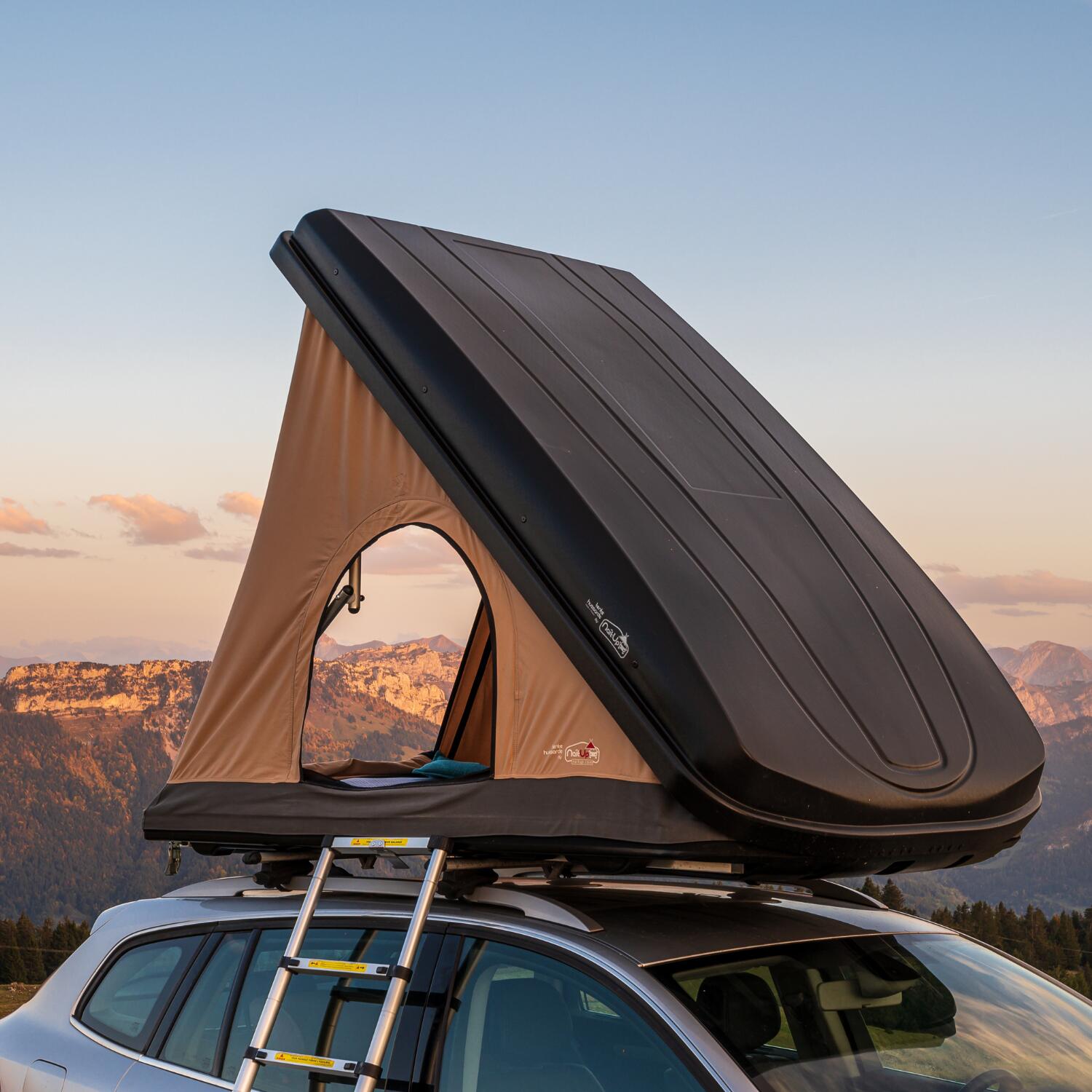 Tenda da tetto NaïtUp Duö con guscio rigido 1/2 persone 3/5