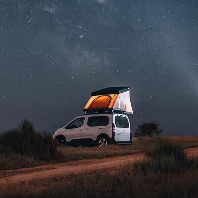 Tenda da tetto NaïtUp Quatrö con guscio rigido 3/4 persone
