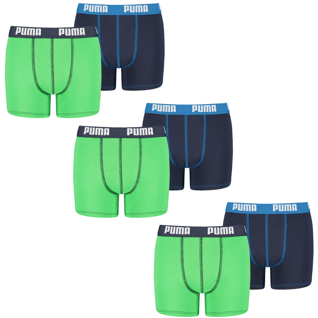 BOXERS 6 PACK Puma Boxer Boxershorts Jungen Kinder Unterhose Unterwäsche 3/3