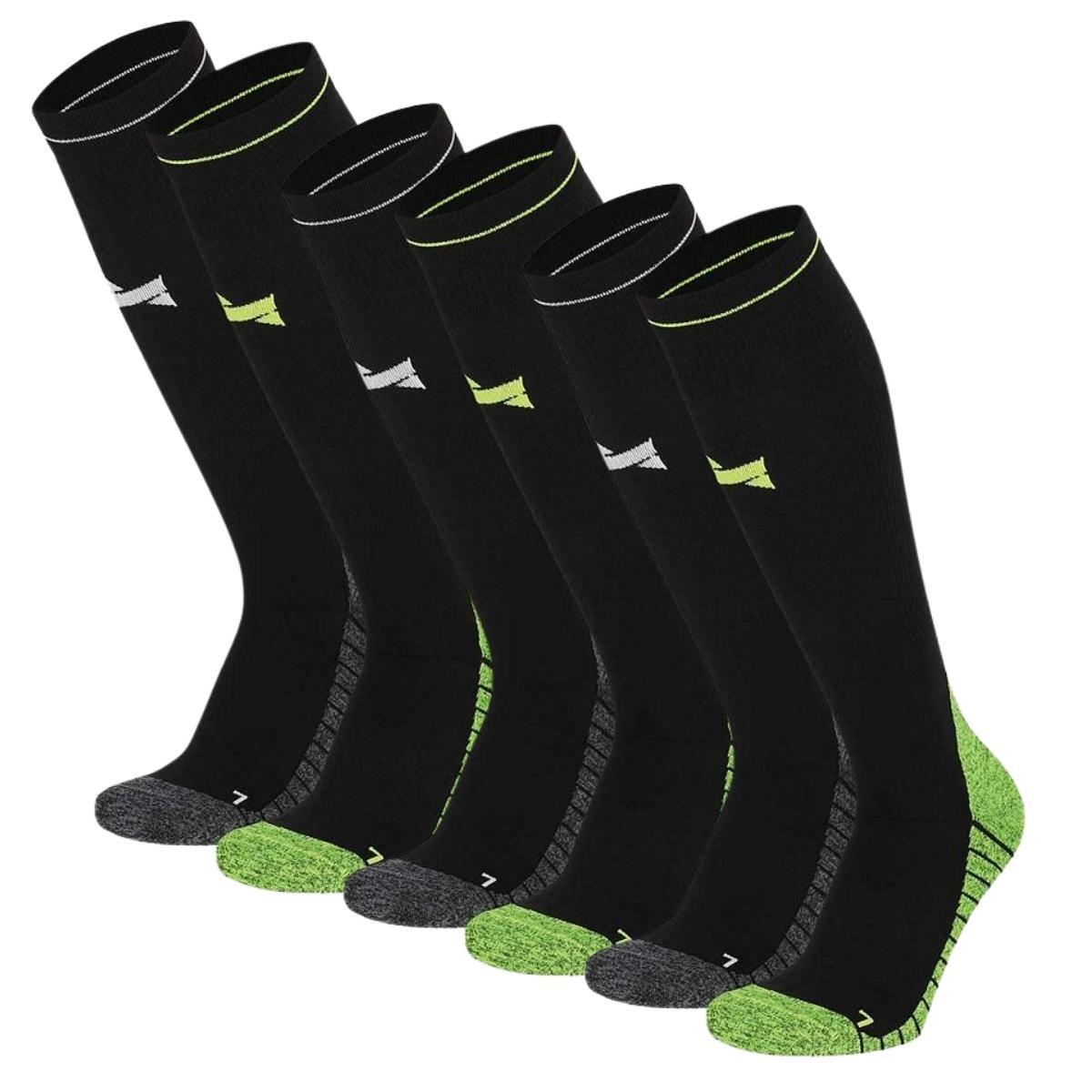 Xtreme Sockswear   - Xtreme Chaussettes De Compression De Course À Pied 6 Paires Multicolore Black - Chaussettes De Compression - Noir - 35/38 - Decathlon