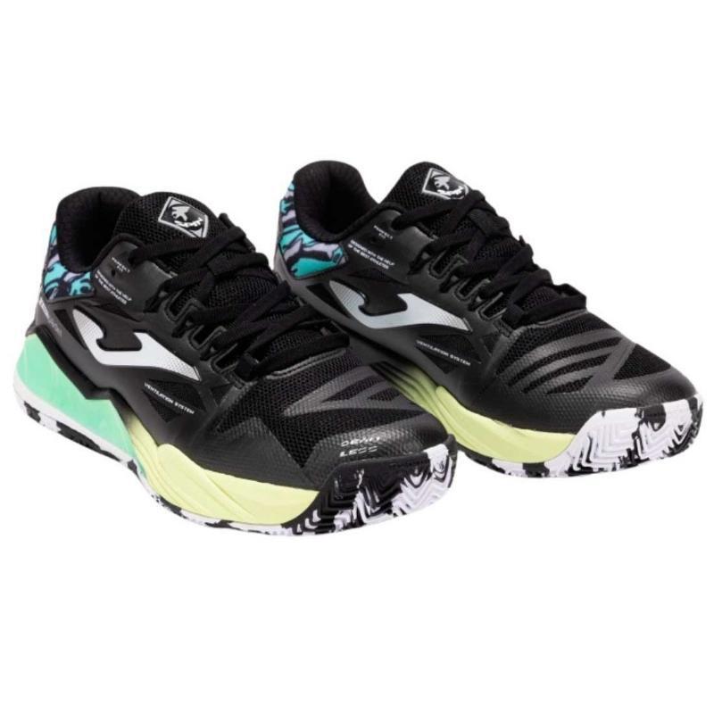 Tênis Joma Spin 2501 Preto Verde 3/7