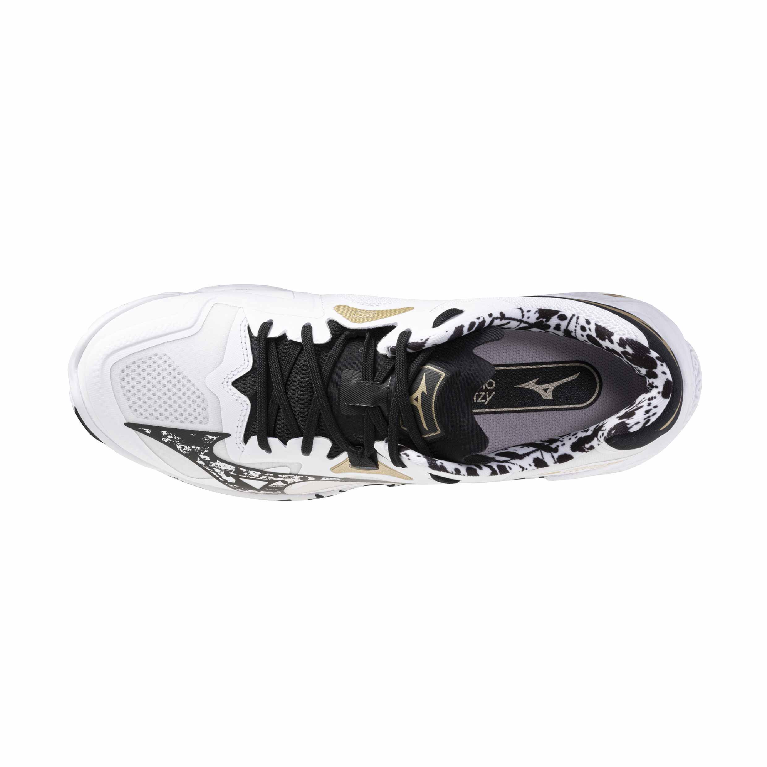 Volleyball Shoe Wave Lightning Z8 White/Black/GE Gold [Unisex] (25AW)