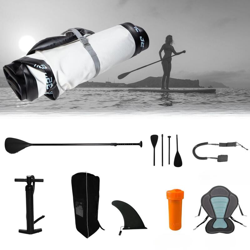 Paddle Gonflable TWO 12' (366x81x15cm) 2 Pagaies, 2 sièges ,Leash, Pompe et Sac