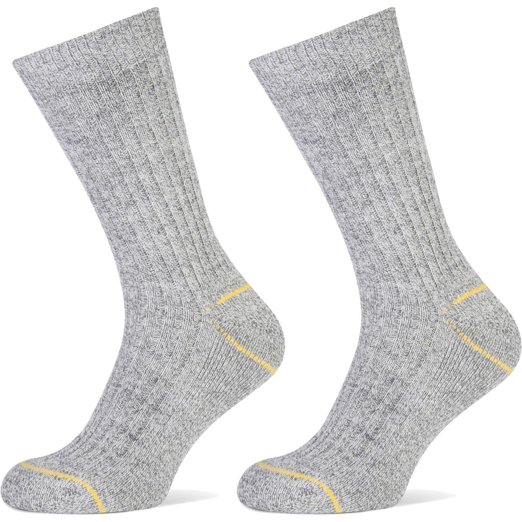 Stapp - Stapp Chaussettes De Travail Homme Jaune Norwegian 2-pack Grey Melange - Chaussettes - Gris - 43/46 - Decathlon