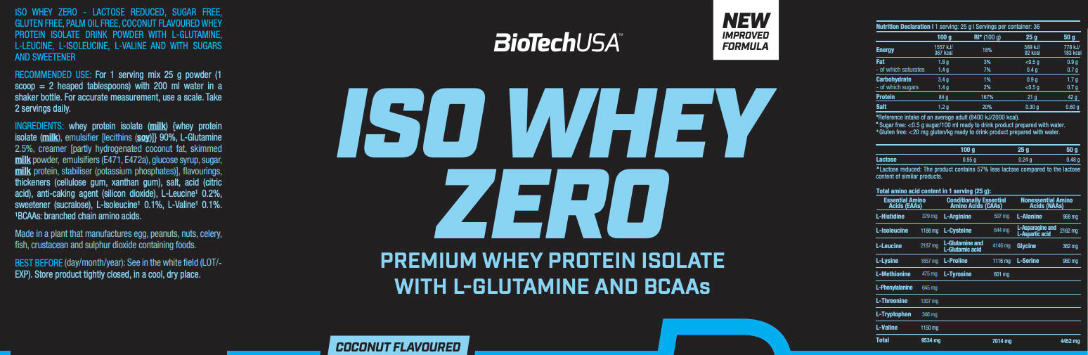 ISO WHEY ZERO (908g) 3/5