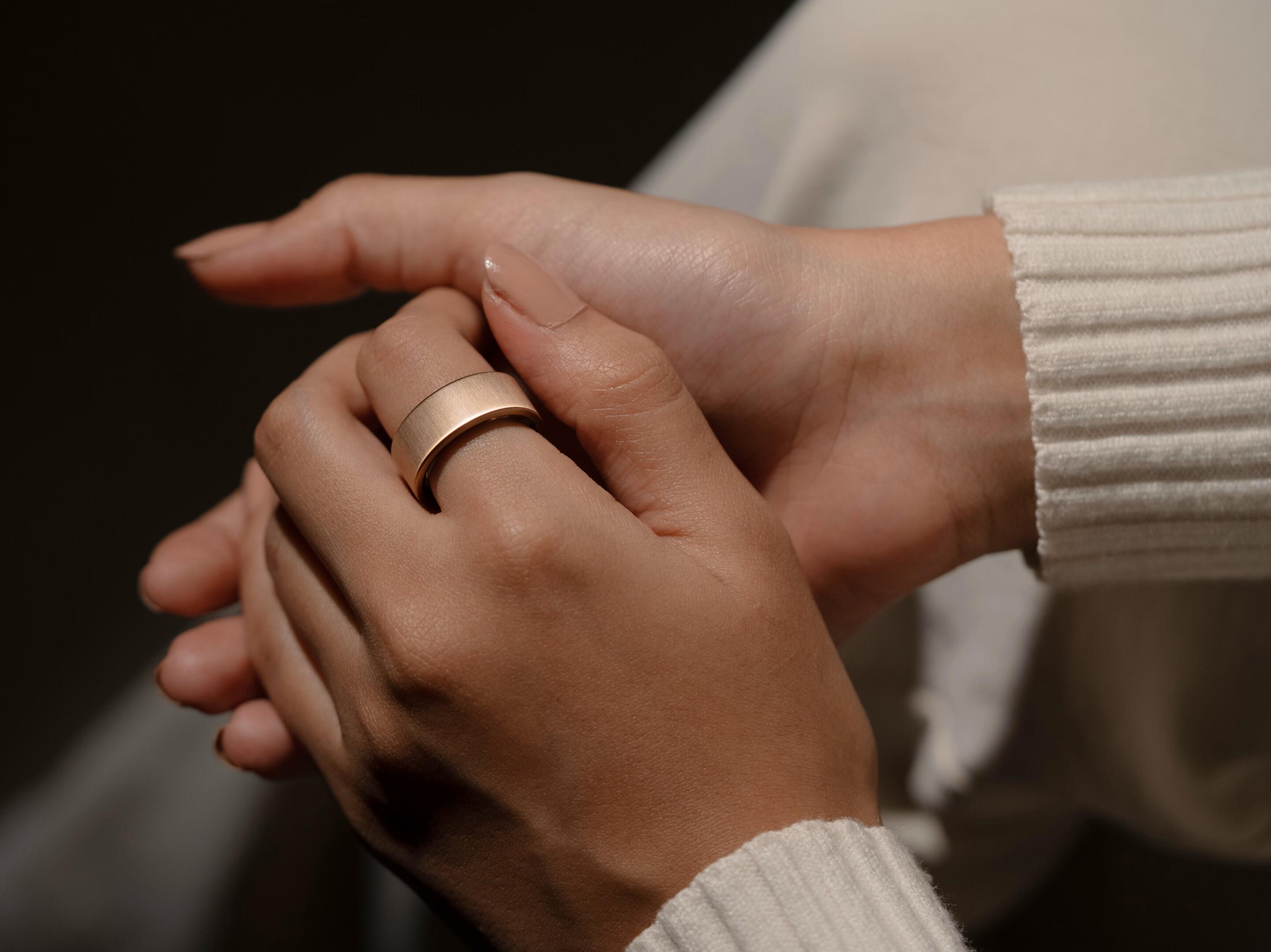 Smart ring Ultrahuman Ring Air inteligentny pierścień Rose Gold - rozmiar 11 3/7