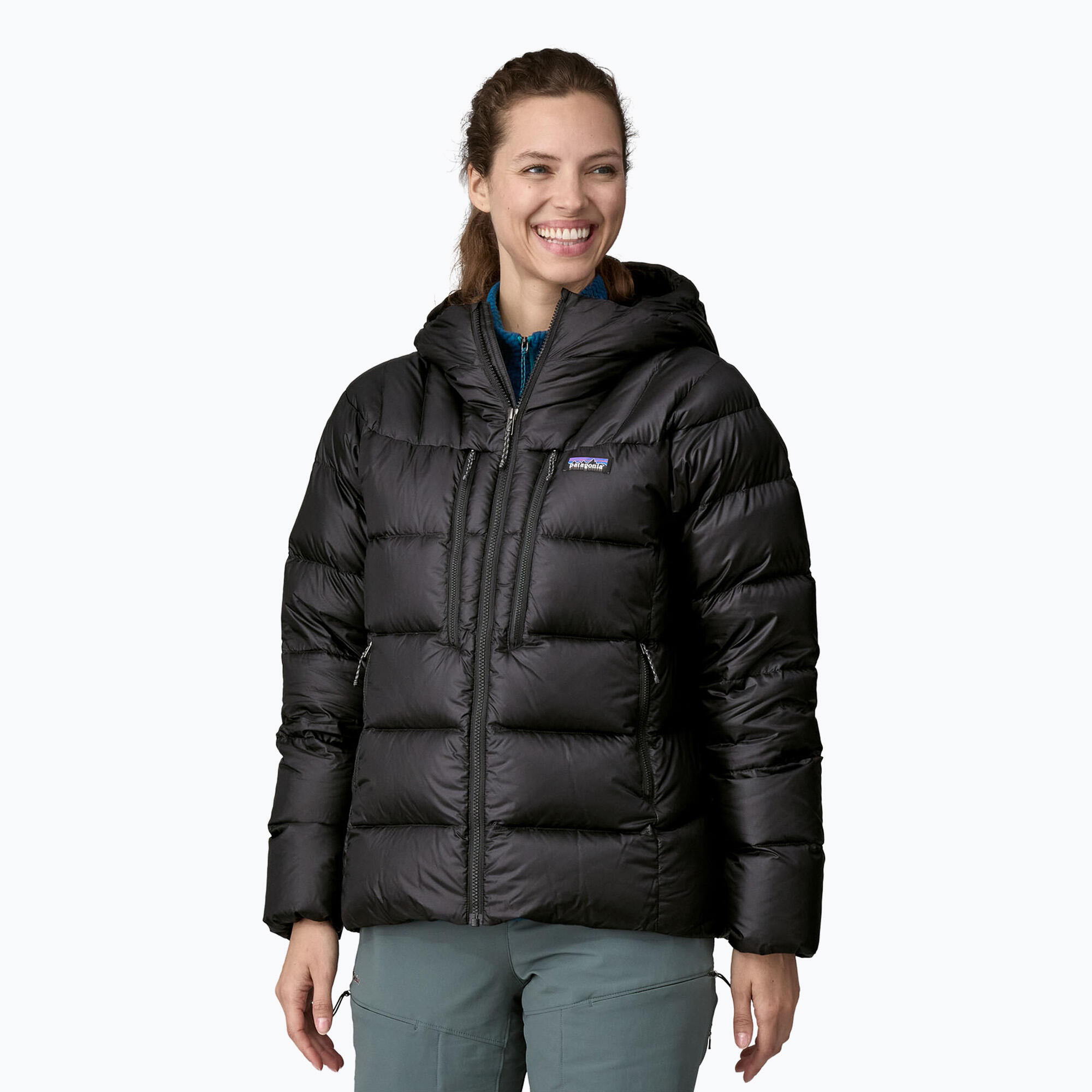 Kurtka puchowa damska Patagonia Fitz Roy Down Hoody 1/4
