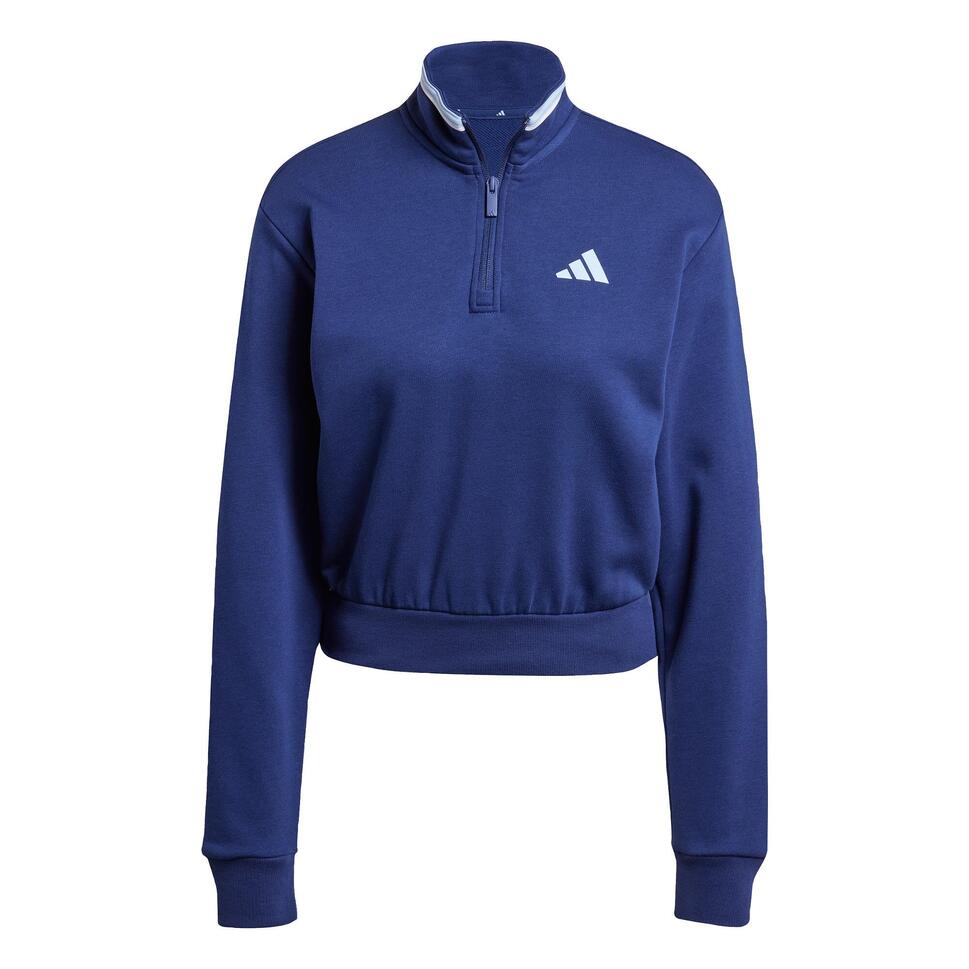 Bluza dresowa Essentials Color Pop French Terry Crop Quarter-Zip