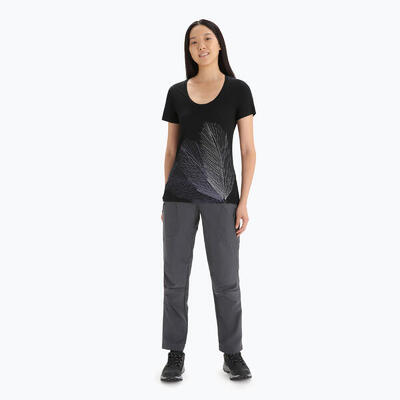 Dames trekking t-shirt icebreaker tech lite ii scoop