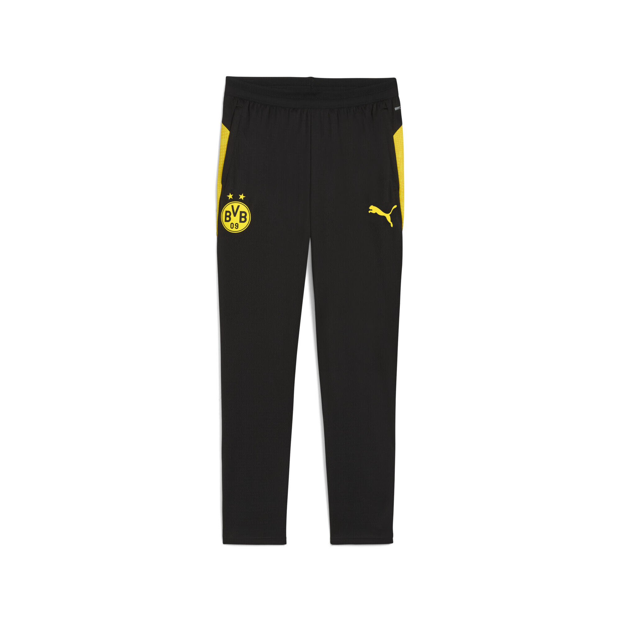 Męskie spodnie treningowe Borussia Dortmund PUMA Black Faster Yellow