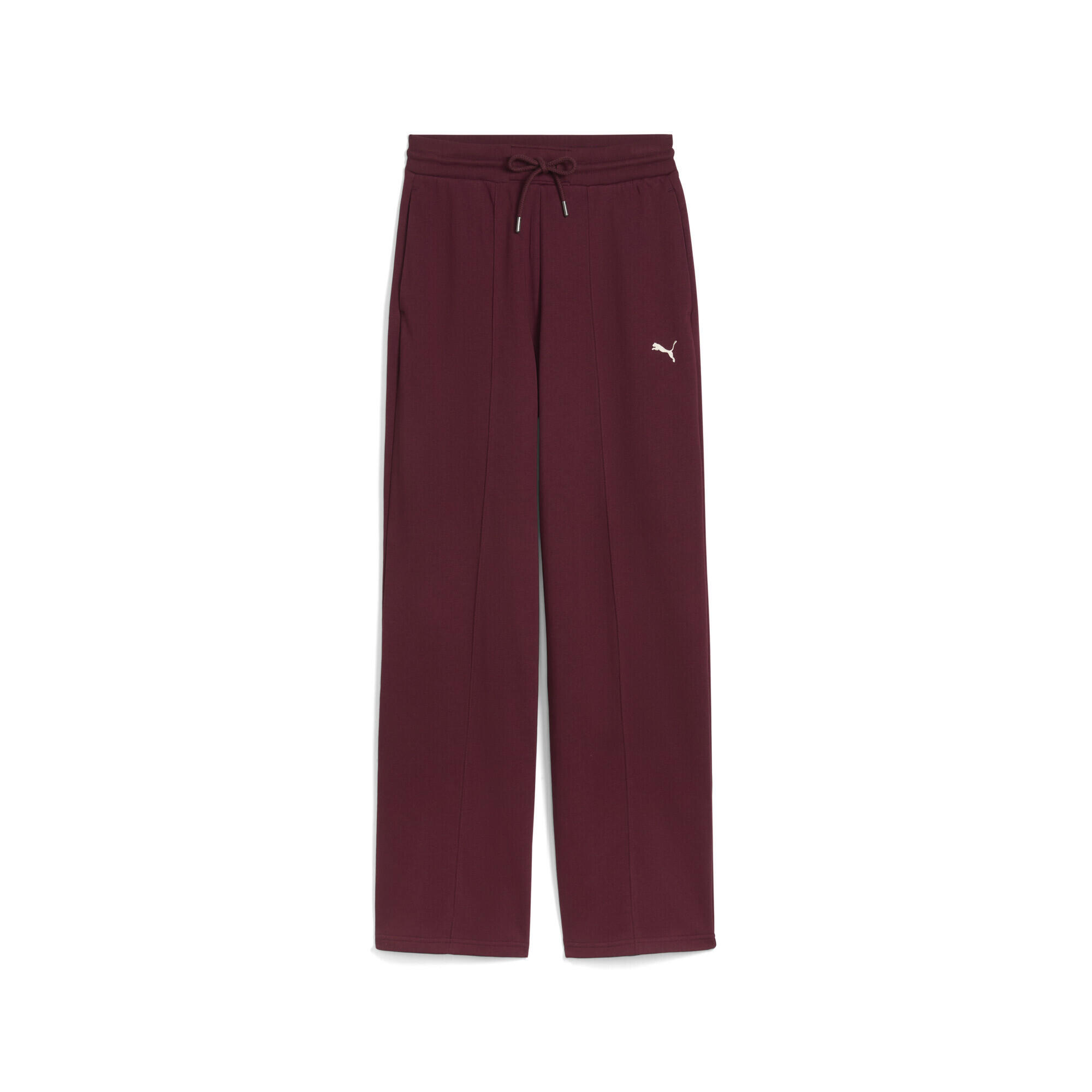 Puma - Pantalon Droit À Taille Haute Puma Class Femme Puma - Pantalons - Blanc|rouge - Decathlon