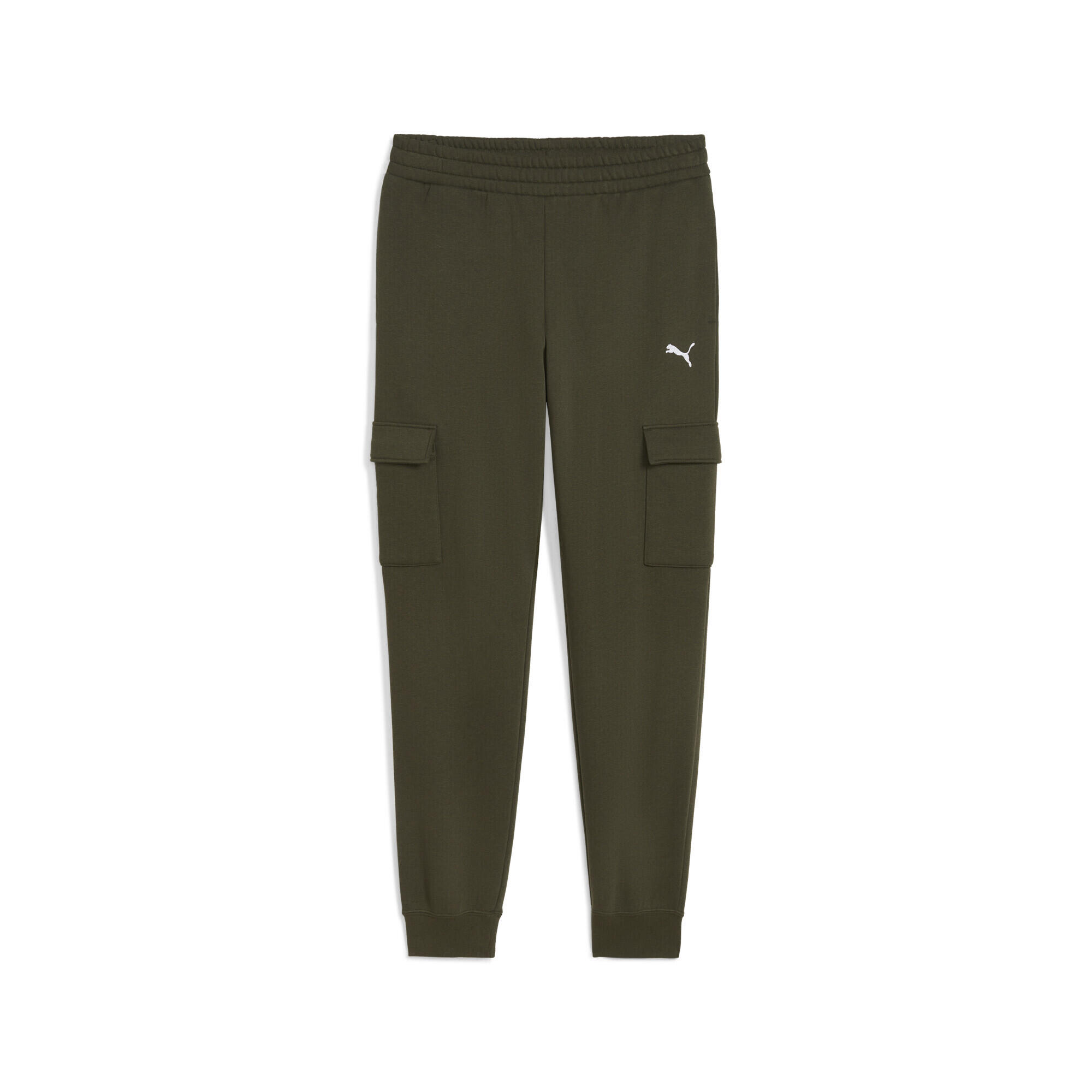 Męskie bojówki Essentials PUMA Dark Olive Green