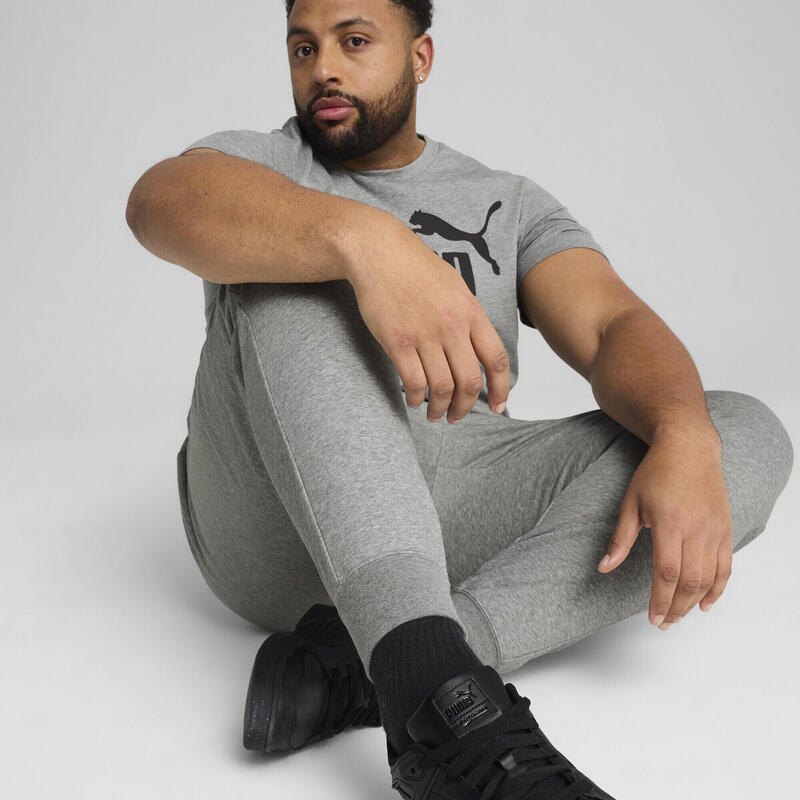 Pantalon bărbați slim fit Essentials No. 1 Logo Slim gri PUMA