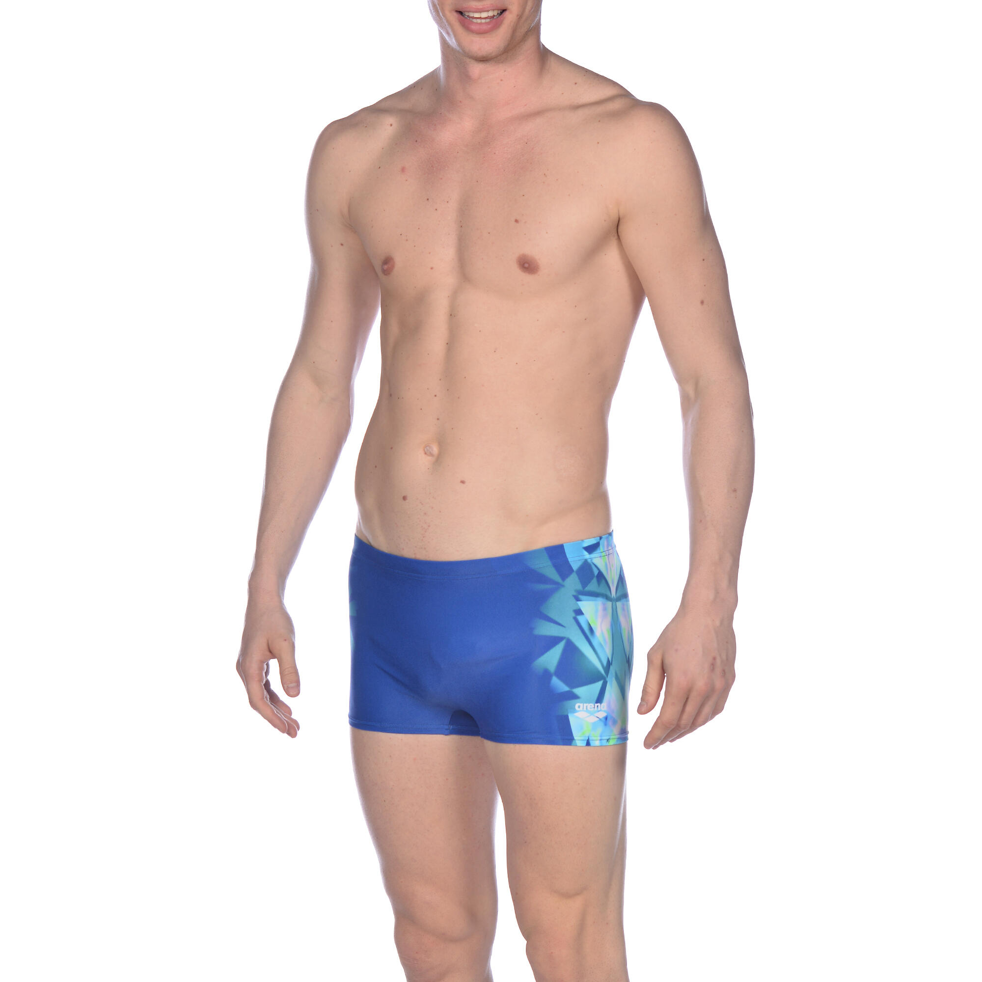 Kąpielówki bokserki męskie na basen Arena One Luckystar Short 2/7