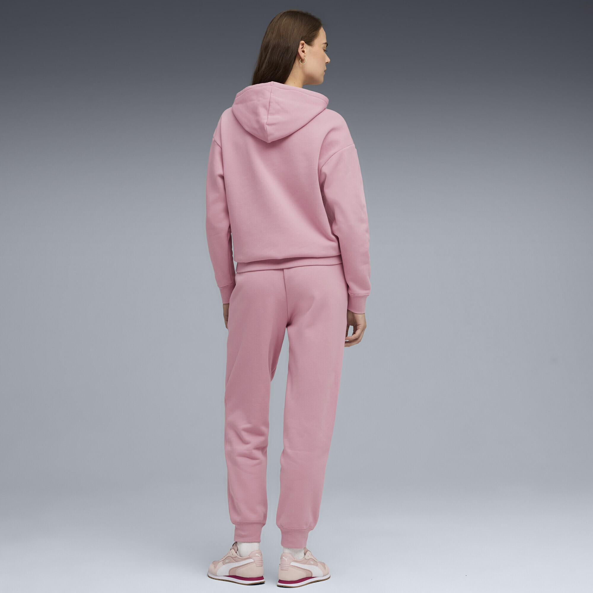 Fato-de-treino corrida mulher confortável Poised Pink PUMA 3/5