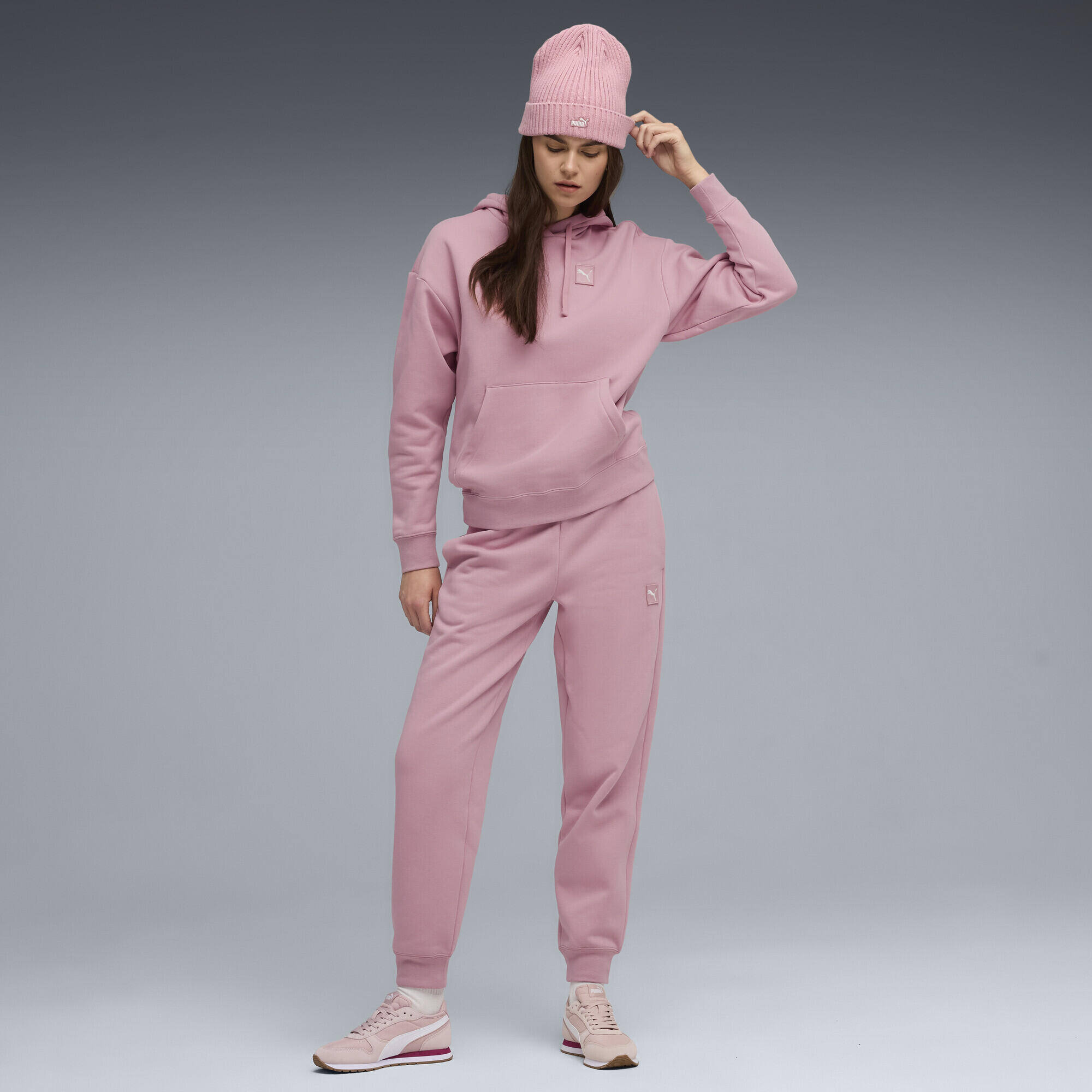 Fato-de-treino corrida mulher confortável Poised Pink PUMA 2/5