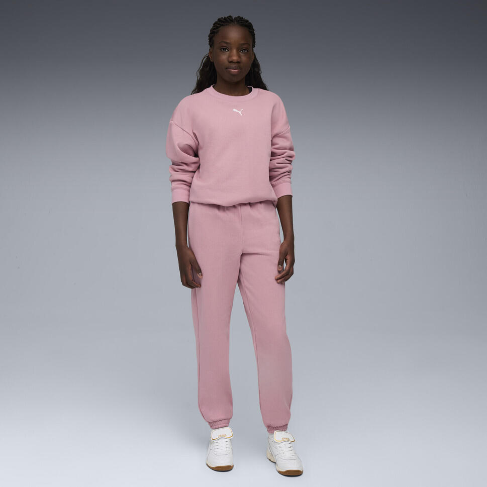 Młodzieżówy dres oversize Loungewear PUMA Poised Pink