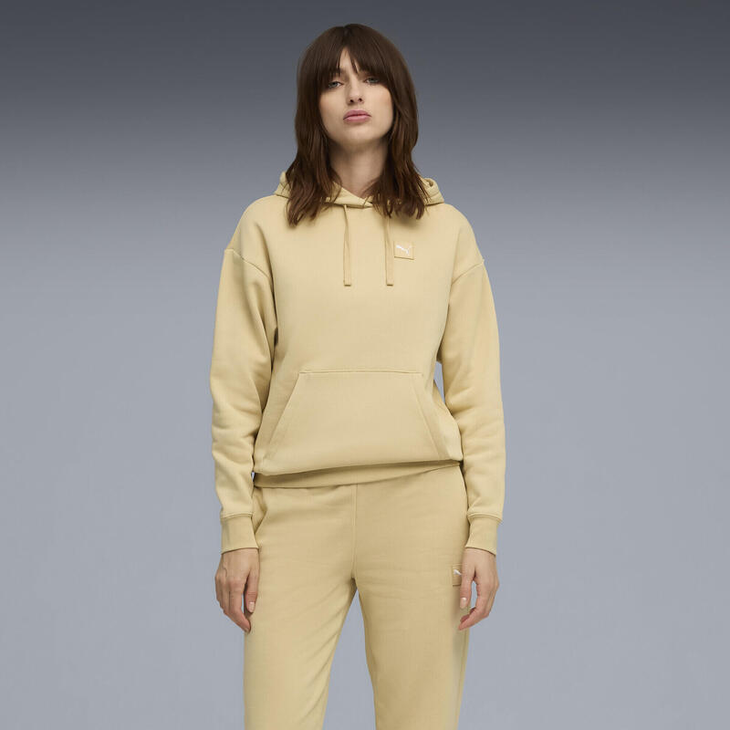 Trening femei hanorac cu glugă buzunar tip marsupiu Fleece roz PUMA