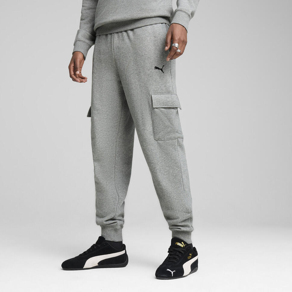 Męskie bojówki Essentials PUMA Medium Gray Heather