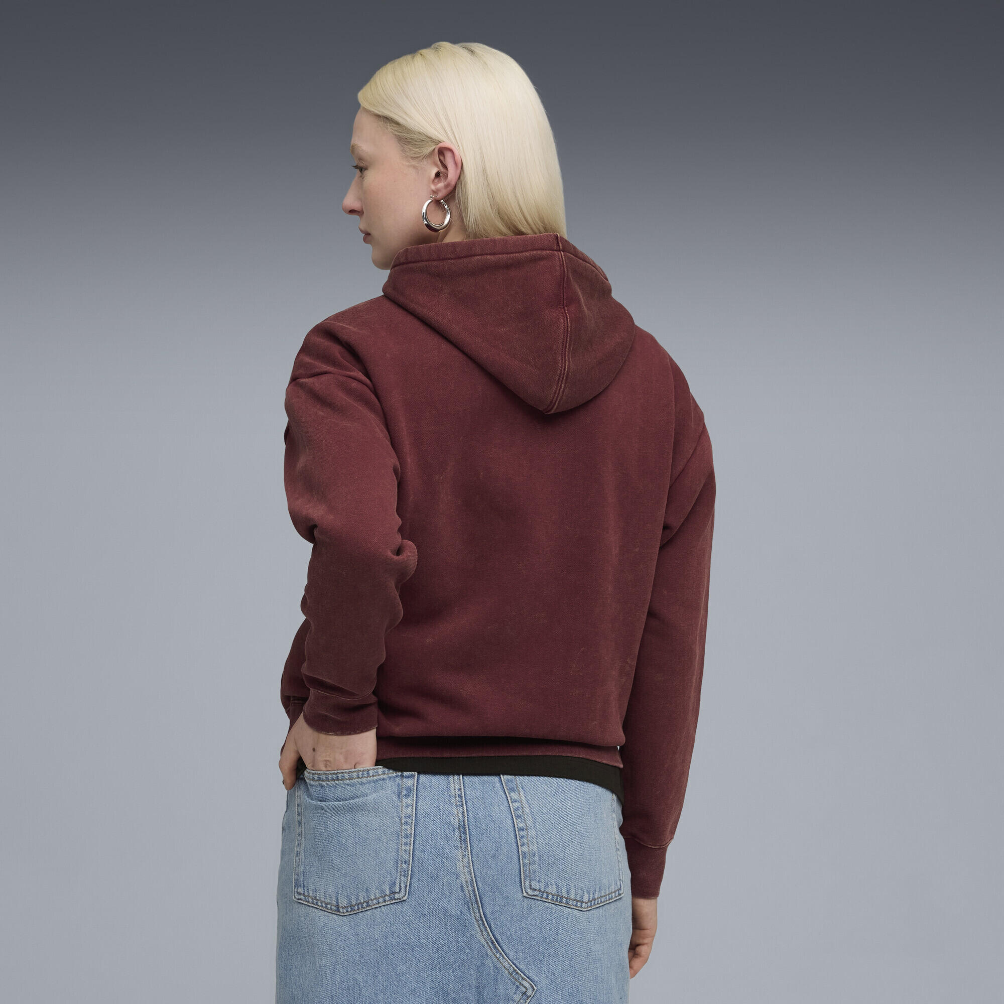Hoodie décontracté délavé Essentials Elevated Femme PUMA 3/5
