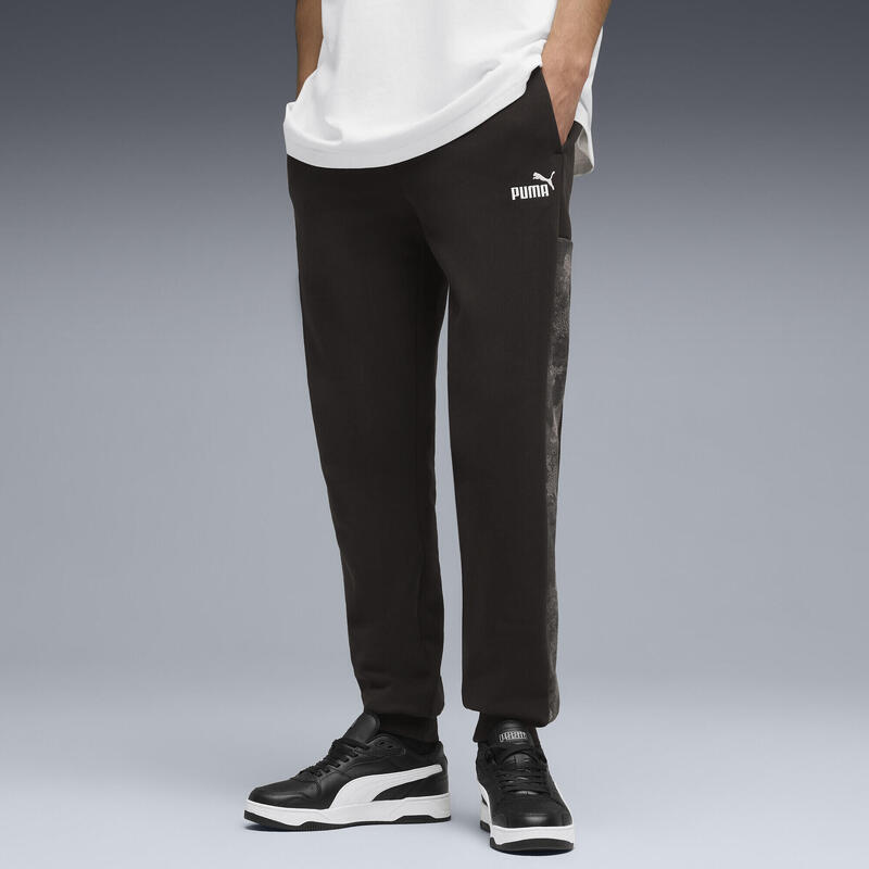 Męskie spodnie dresowe Essentials Camo PUMA Black