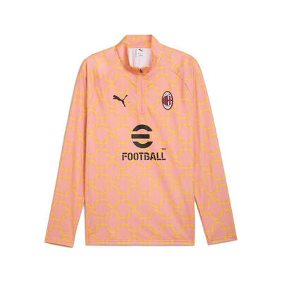 Ac milan prematch-top met kwartrits voor heren puma