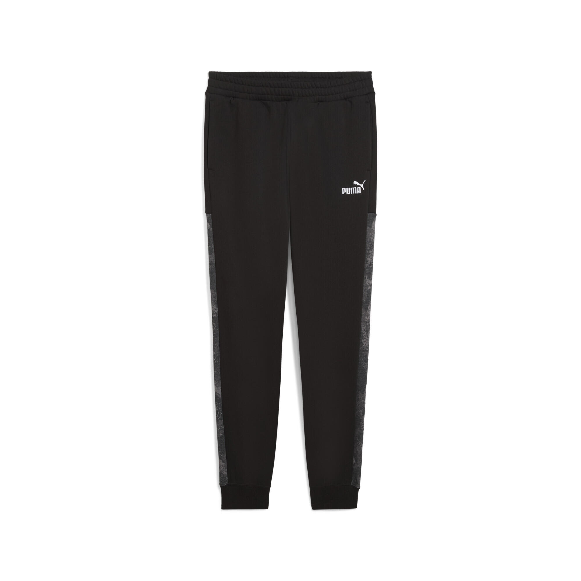 Męskie spodnie dresowe Essentials Camo PUMA Black