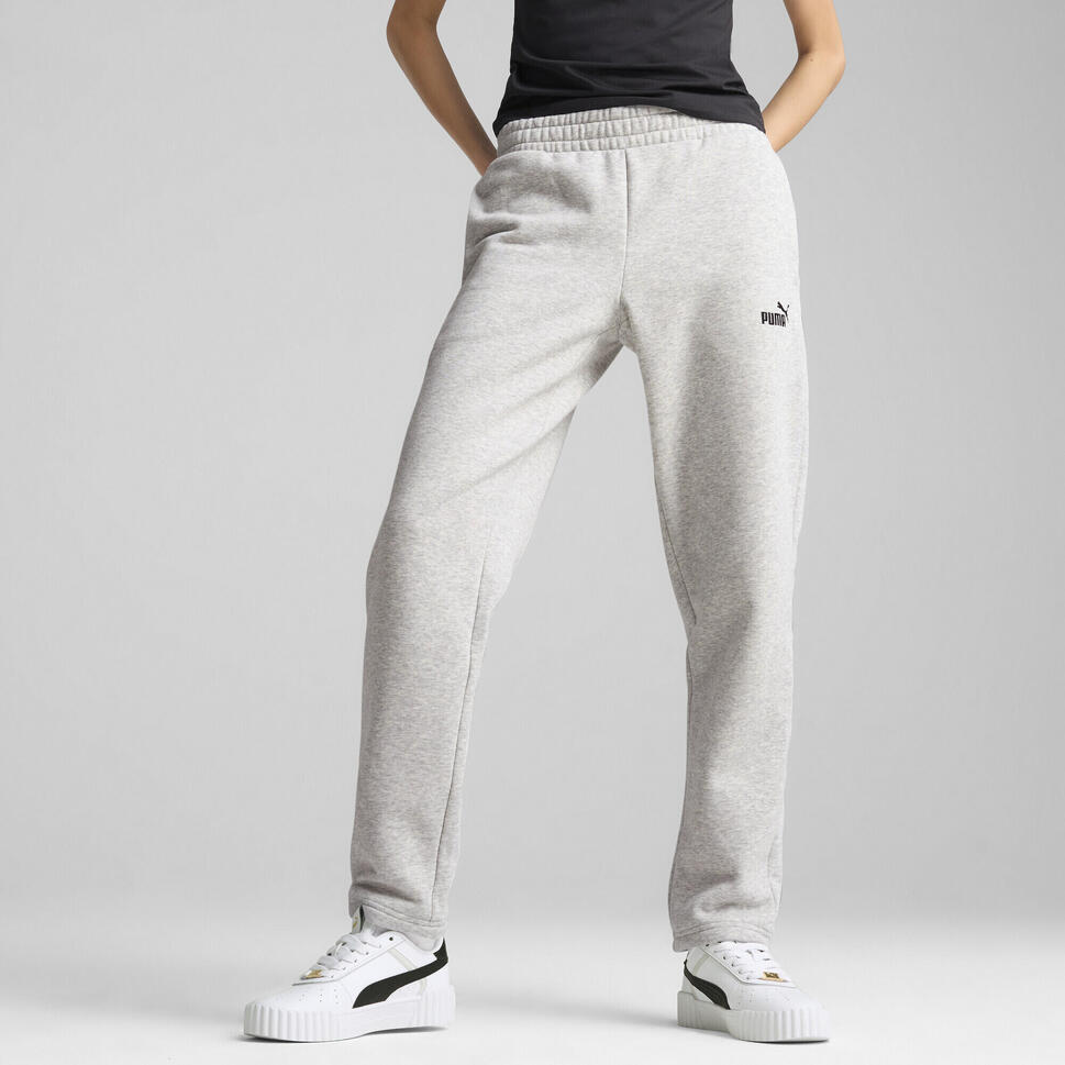 Damskie spodnie dresowe z małym logo No.1 ESS PUMA Light Gray Heather