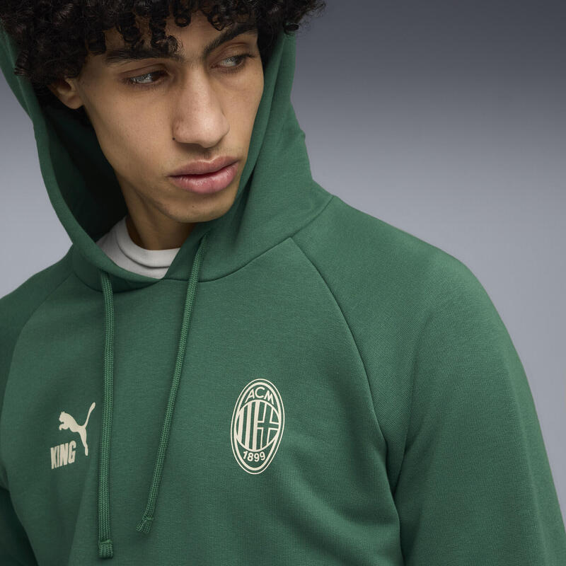 Męska bluza z kapturem AC Milan KING PUMA Vine Alpine Snow Green White