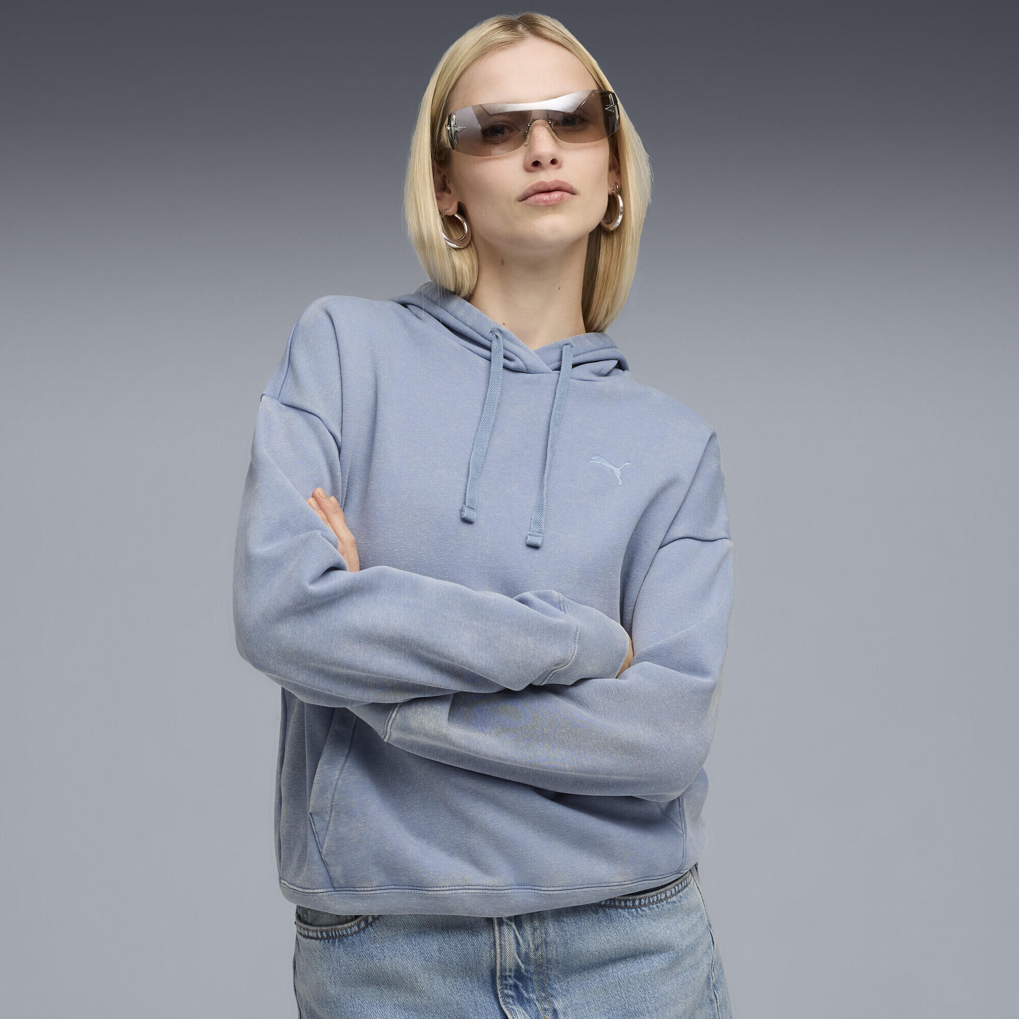 Hoodie décontracté délavé Essentials Elevated Femme PUMA 2/5
