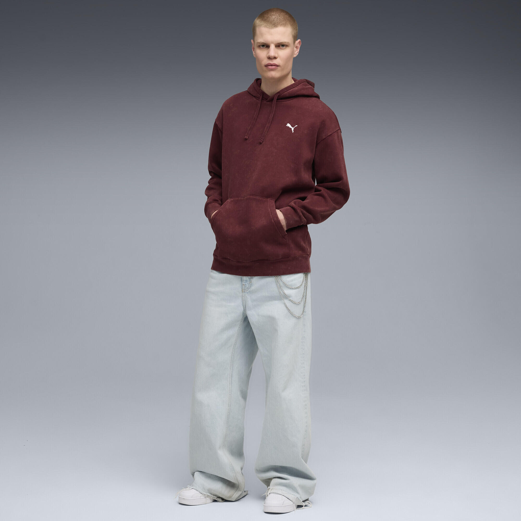 Felpa con cappuccio Essentials Elevated dal taglio morbido da uomo PUMA 4/5