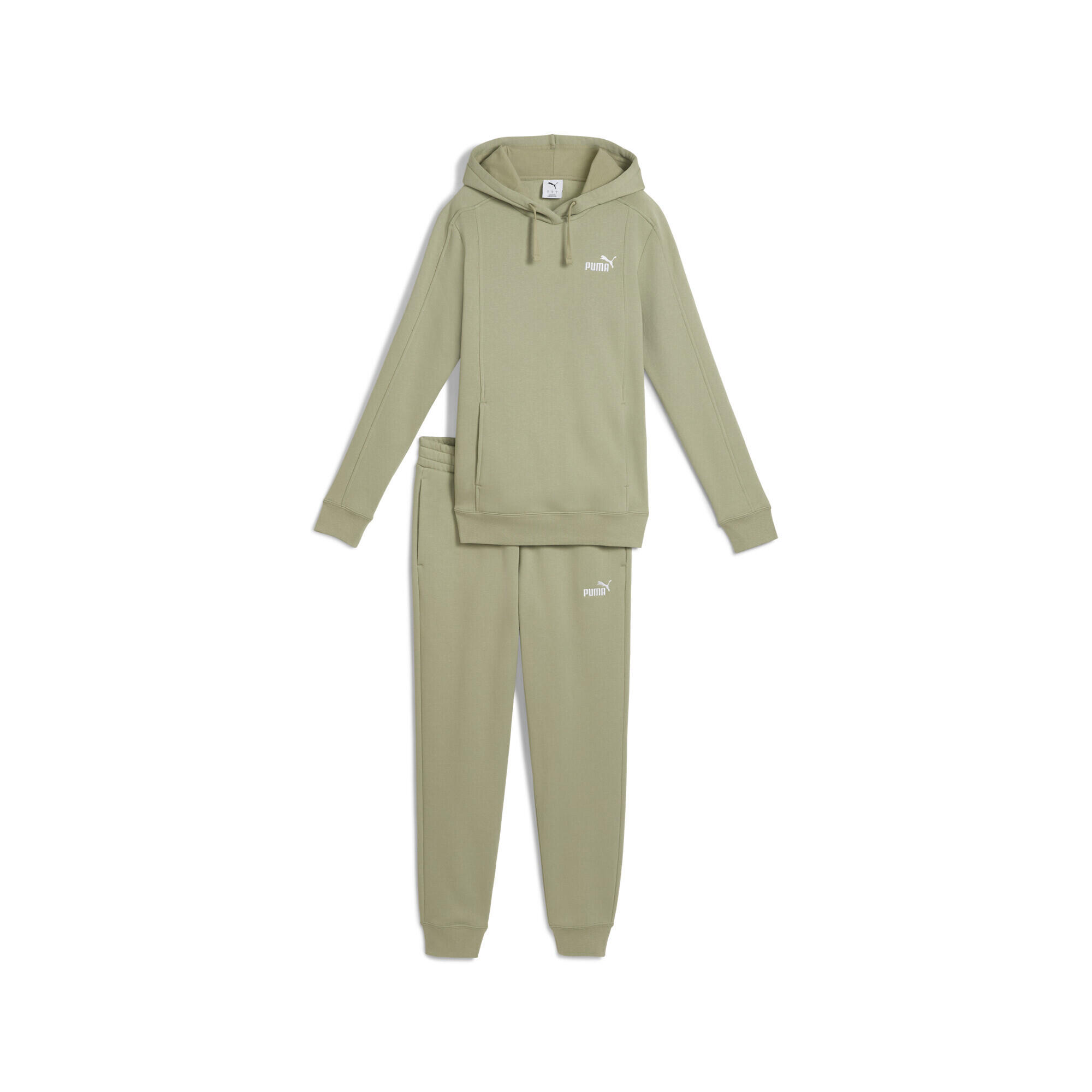 Damski dres z kapturem PUMA Lux Army Green