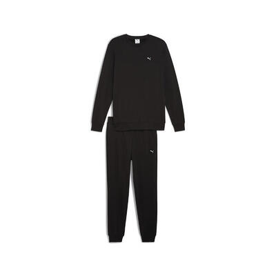 Essentials elevated trainingspak met ronde hals voor heren puma black