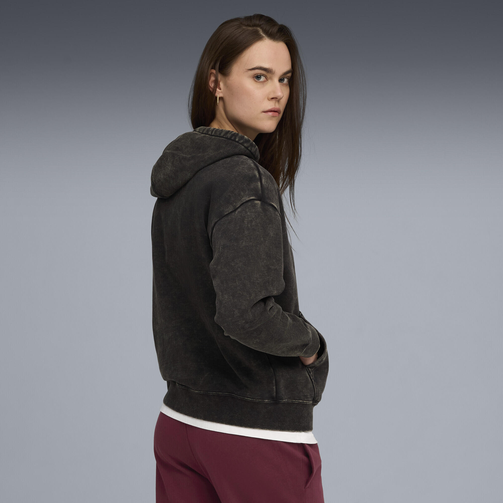 Hoodie décontracté délavé Essentials Elevated Femme PUMA 3/5