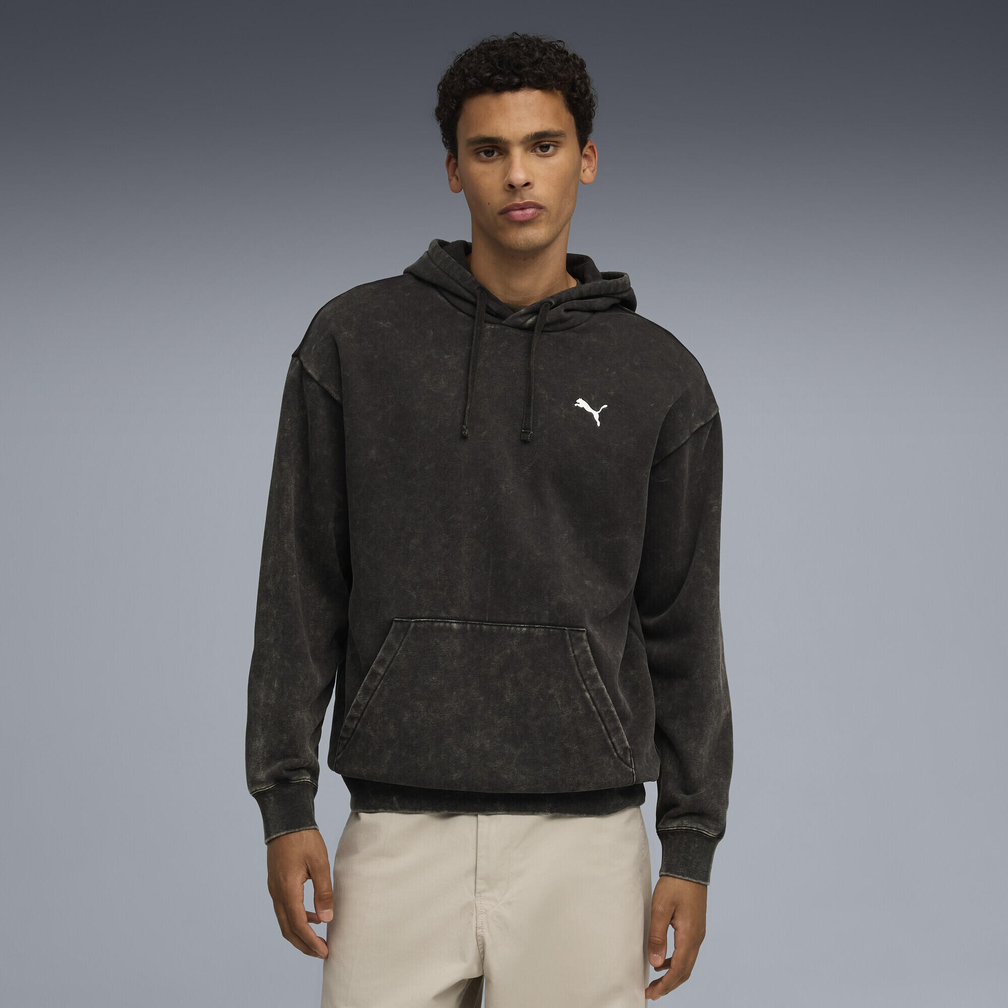 Hoodie décontracté délavé Essentials Elevated Homme PUMA 2/5