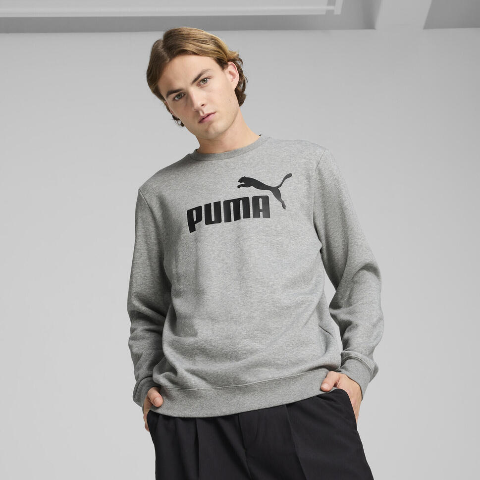 Męska bluza Essentials z logo No. 1 PUMA Medium Gray Heather