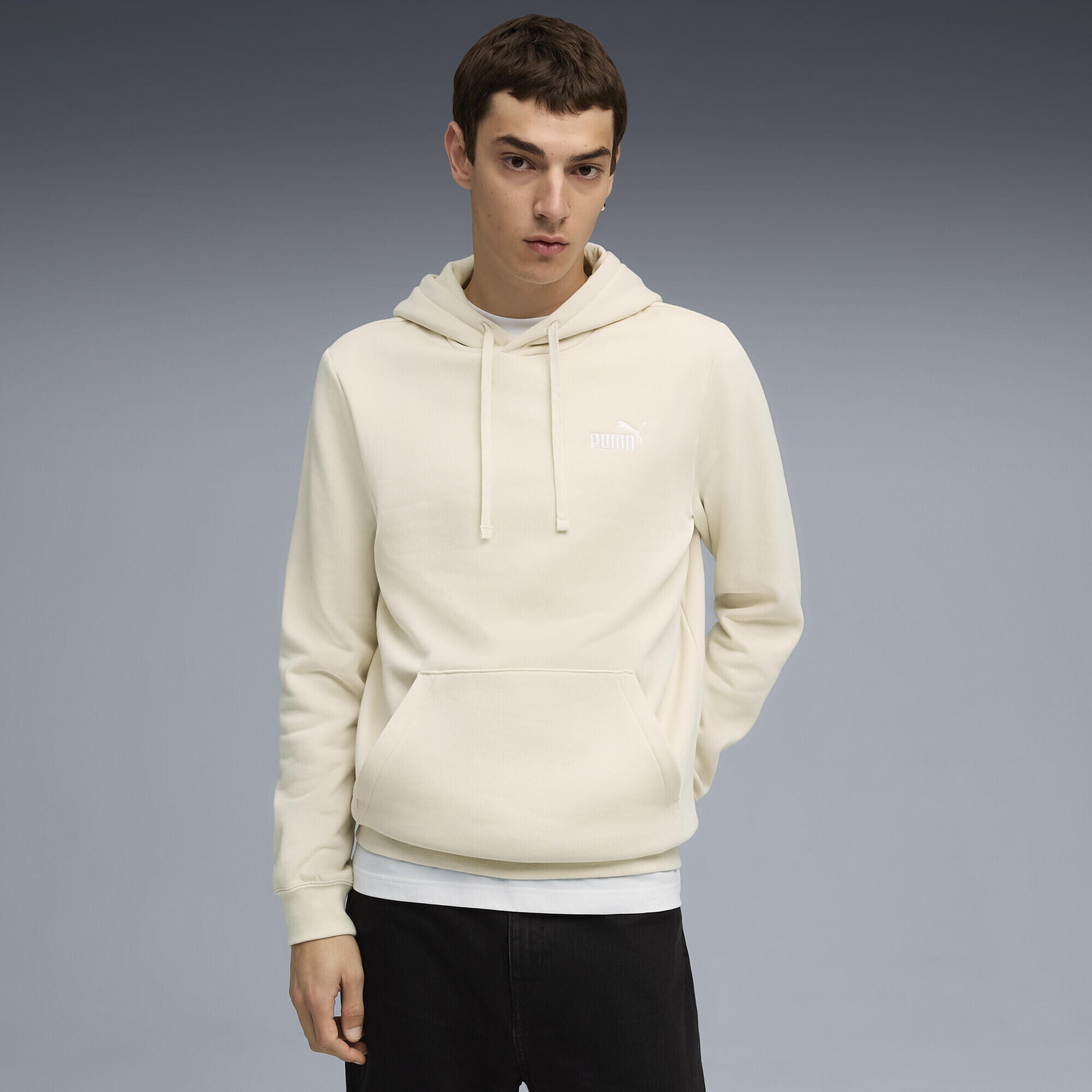 Felpa con cappuccio Essentials con logo piccolo N. 1 da uomo PUMA 2/6