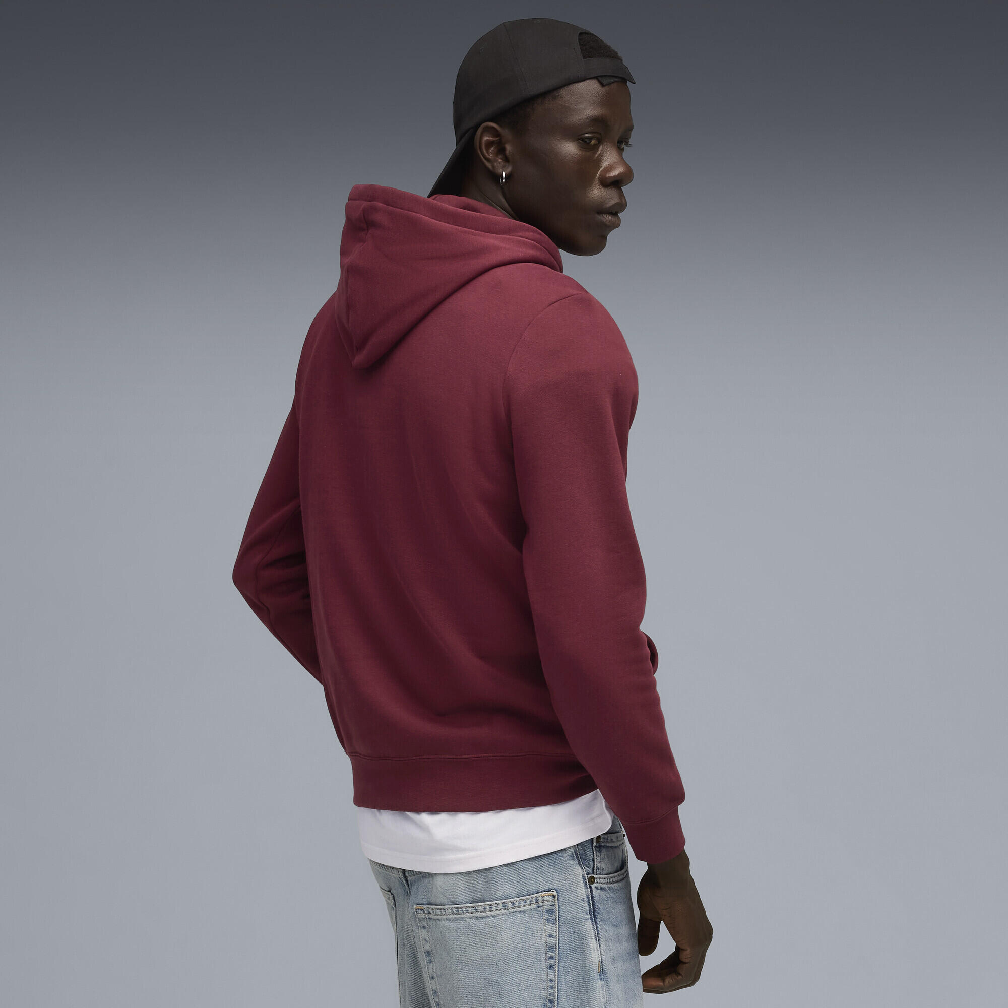 Felpa con cappuccio Essentials con logo piccolo N. 1 da uomo PUMA 3/6
