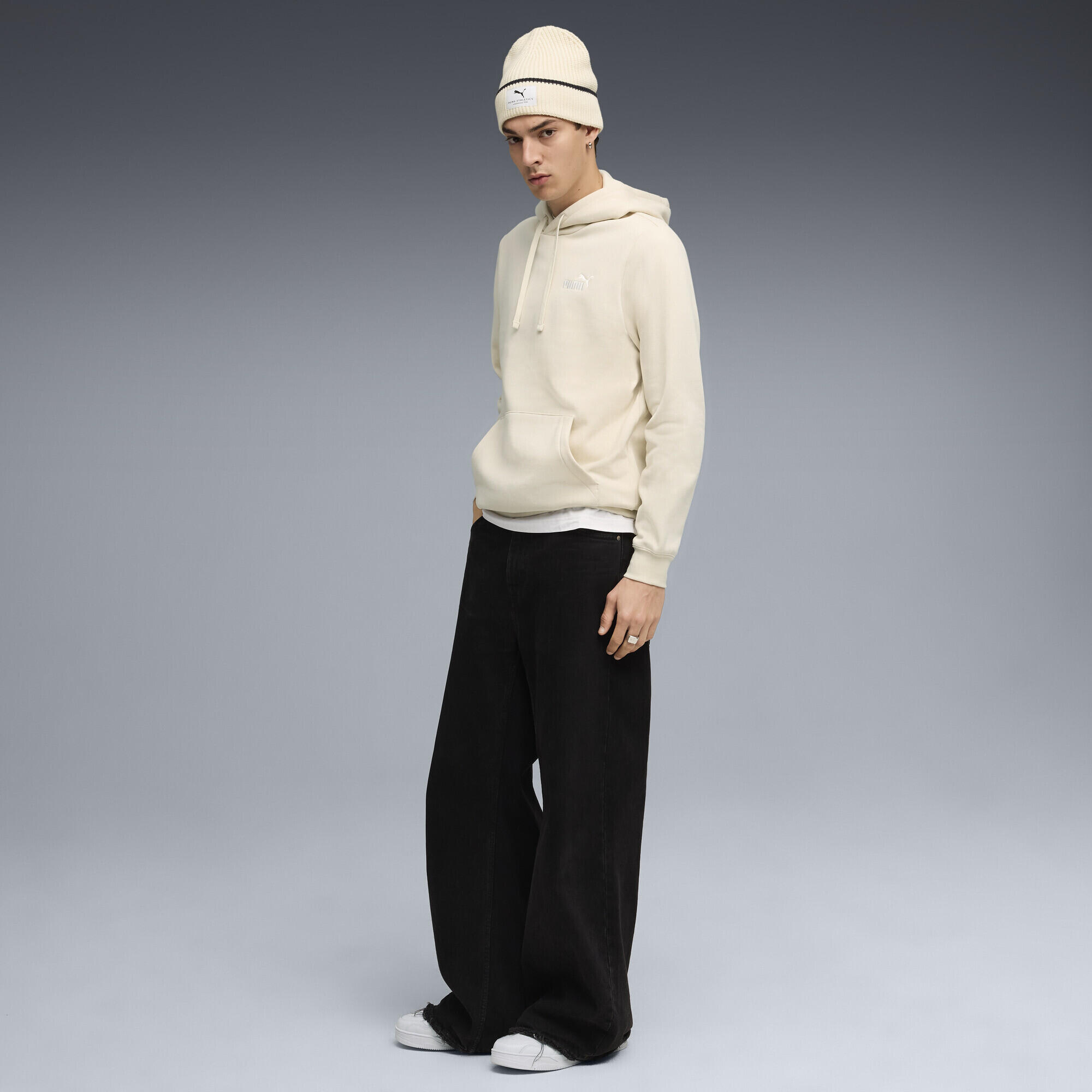Felpa con cappuccio Essentials con logo piccolo N. 1 da uomo PUMA 4/6