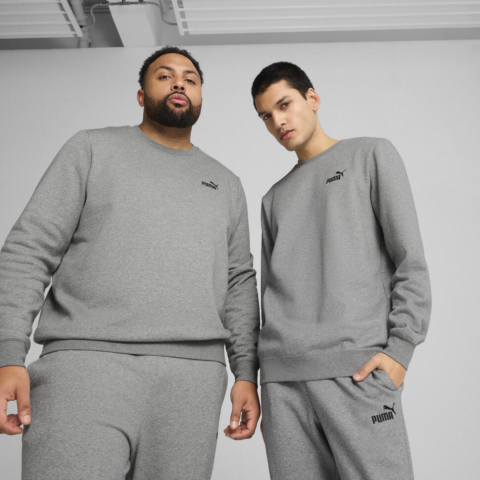 Męska bluza Essentials z małym logo No. 1 PUMA Medium Gray Heather