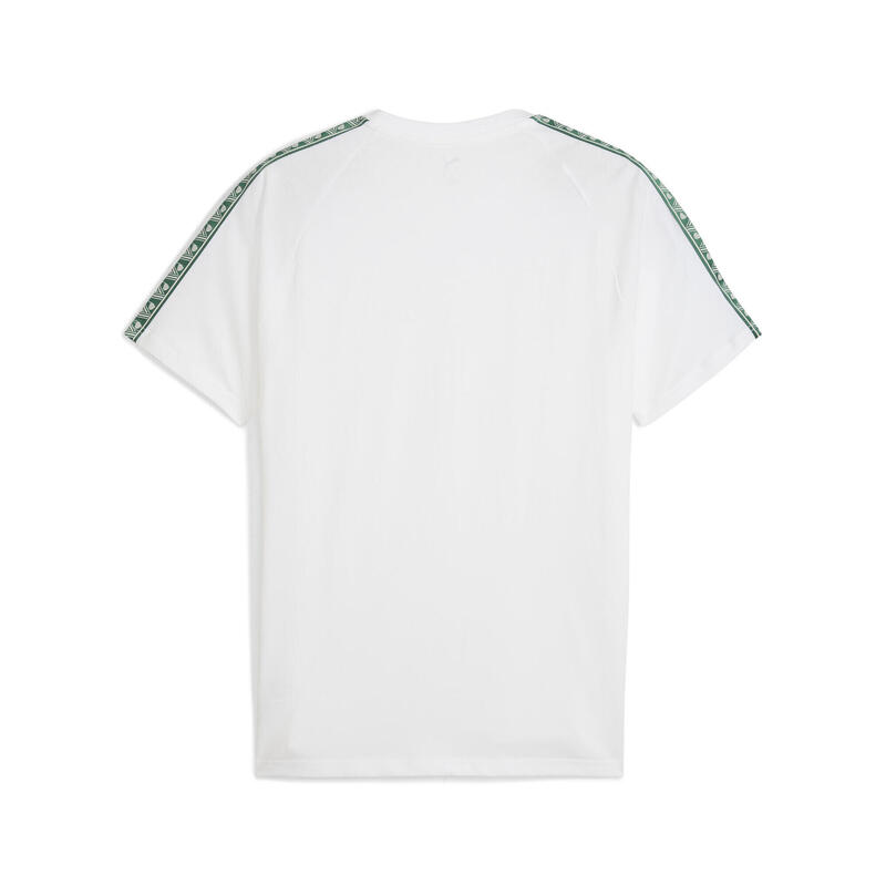 Tricou fotbal bărbați logo club, dungi verzi pe umeri King alb PUMA