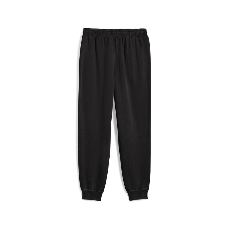 Pantalon bărbați croială lejeră Essentials Elevated Relaxed Wash, negru PUMA