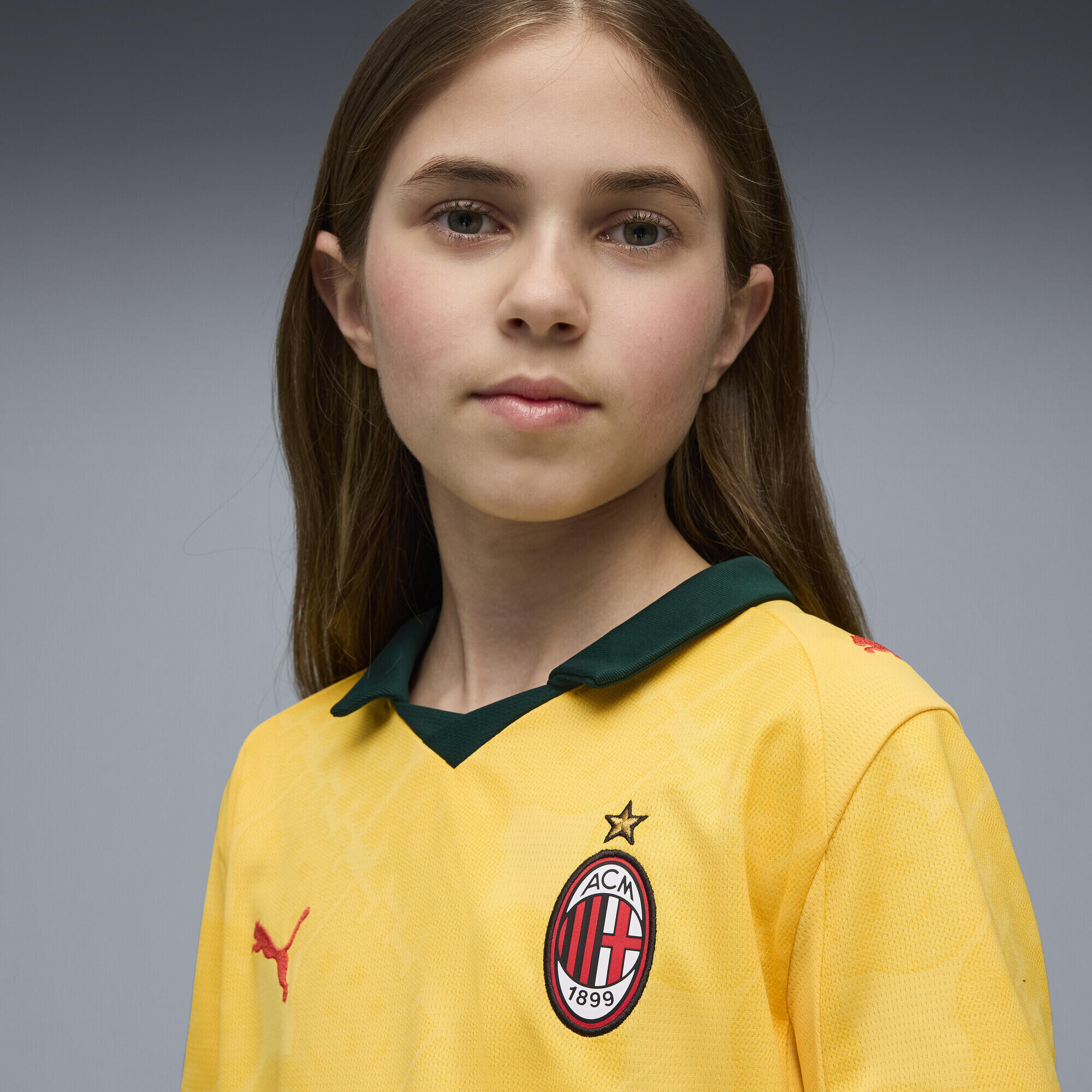 T-shirt infantil respirável Ac Milan 25/26 Ausweichtrikot PUMA 3/6
