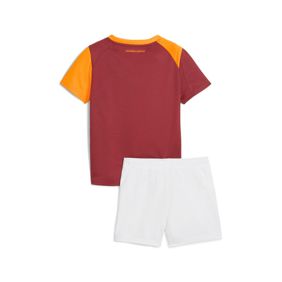 Dziecięcy zestaw domowy Galatasaray SK 25/26 PUMA Red Rhythm Intense Orange