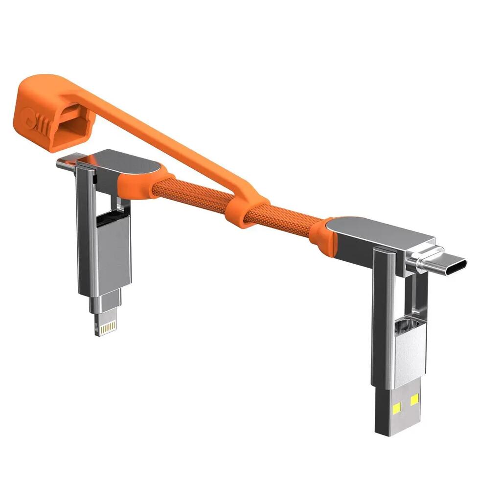 inCharge XS - Charging cable USB-C - 4-in-1 - 240W - Orange