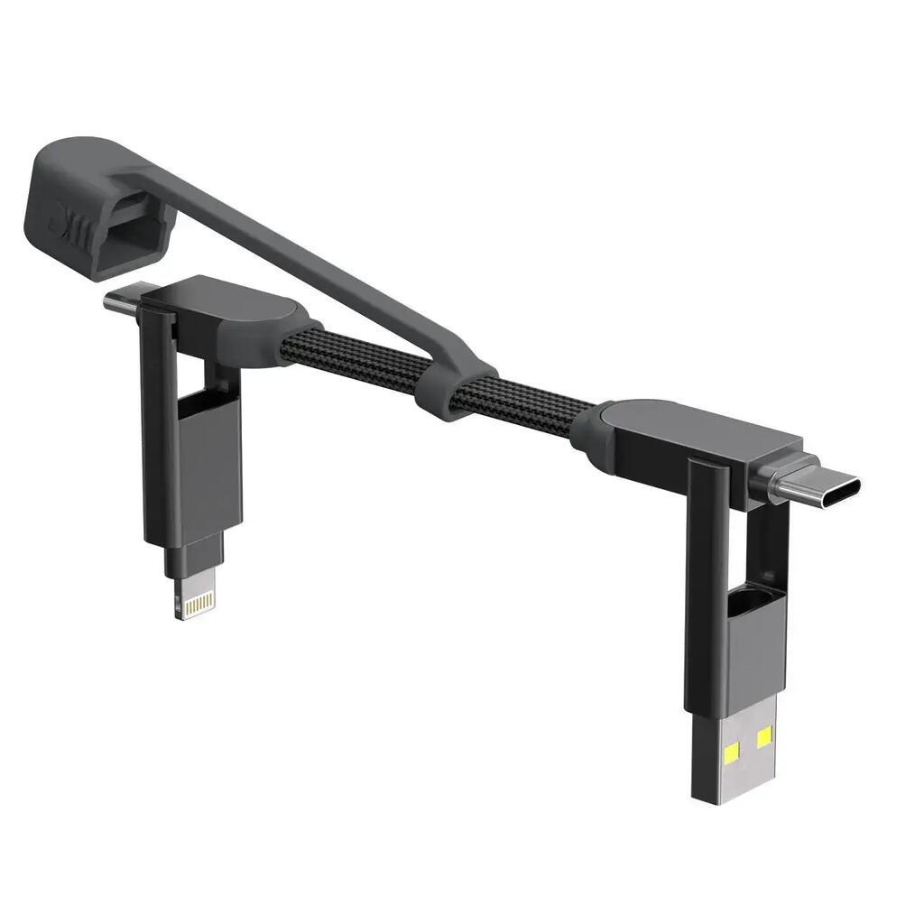 inCharge XS - Charging cable USB-C - 4-in-1 - 240W - Gray