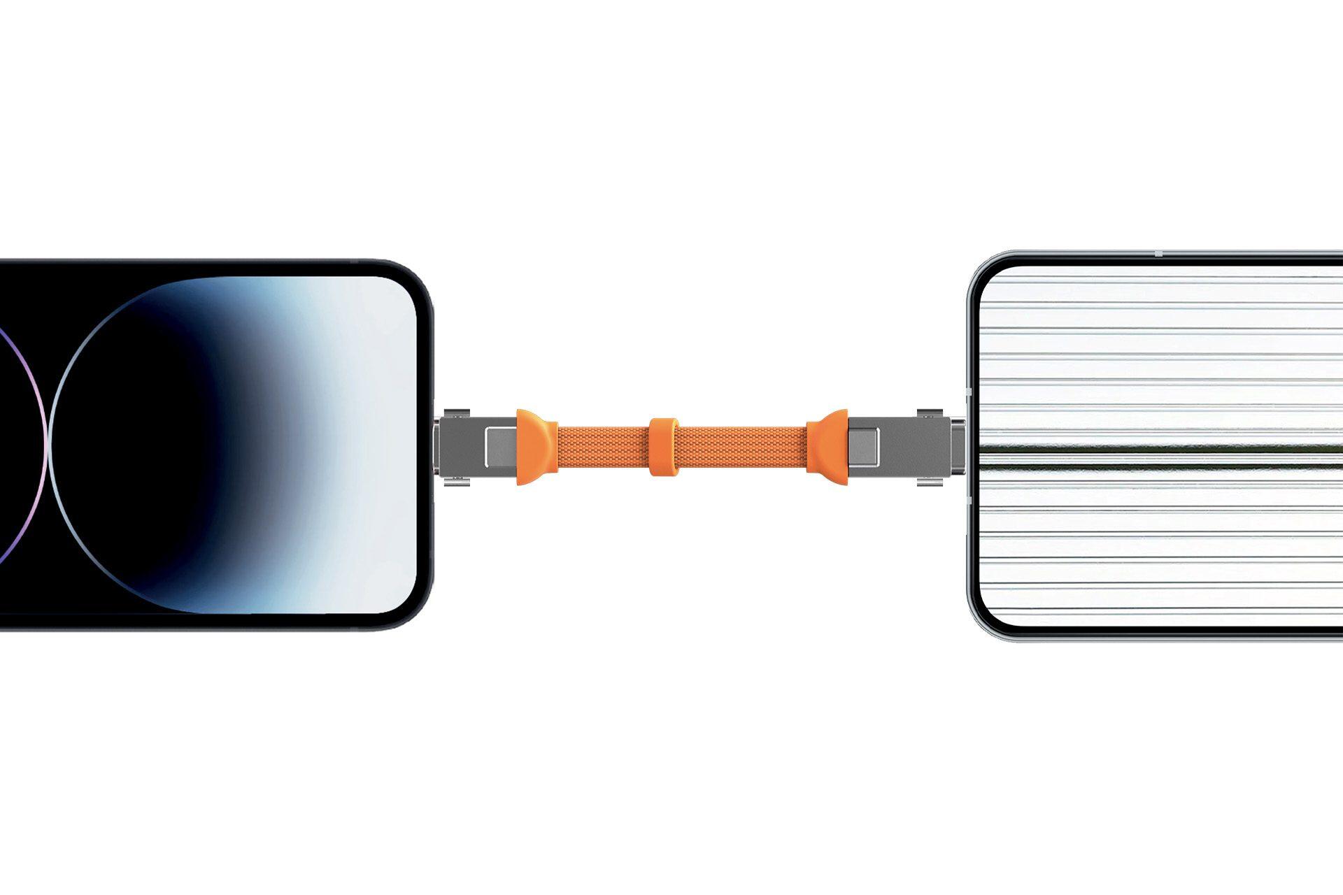 inCharge XS - Cavo di ricarica USB-C - 4-in-1 - 240W - Arancione 4/6