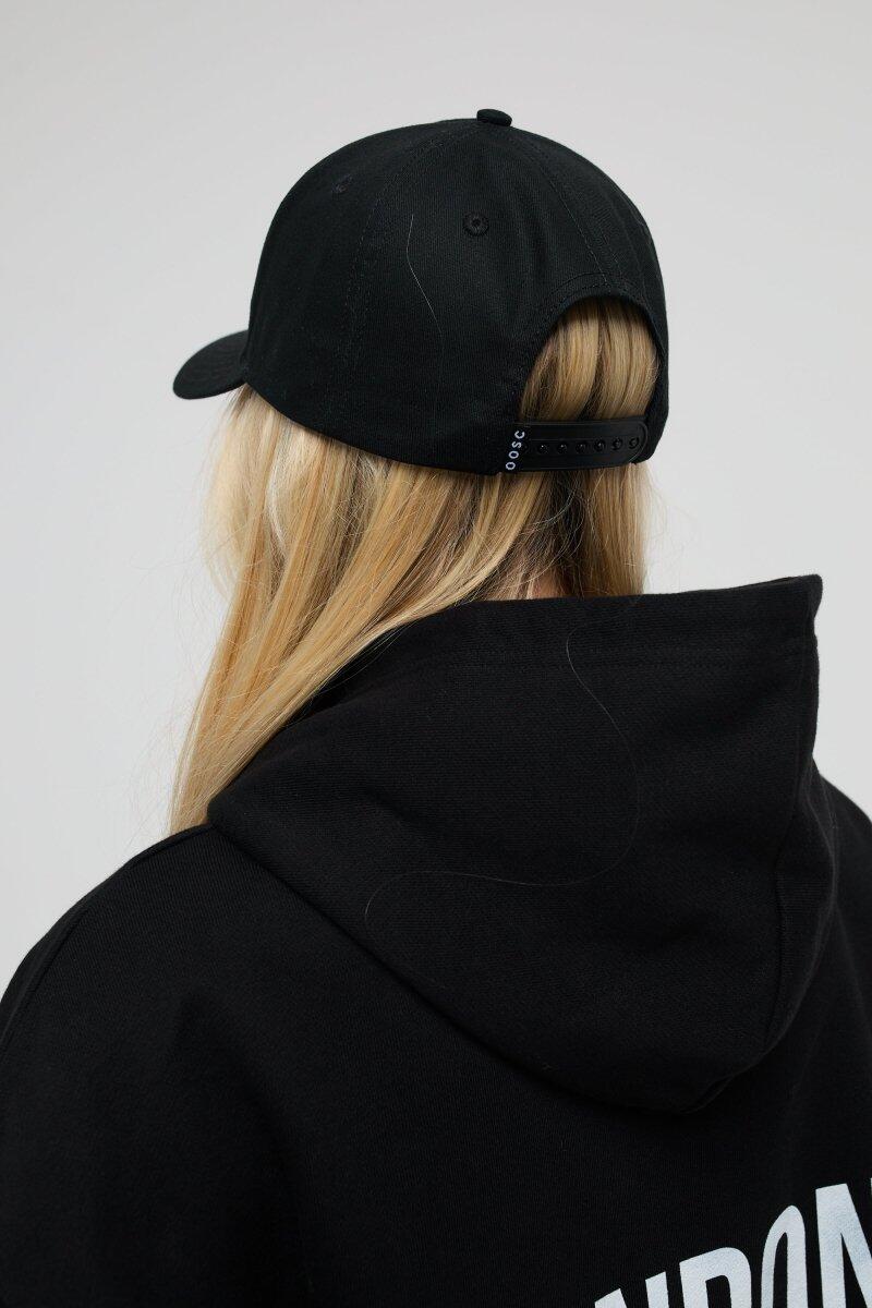 Casquette London Ski Club - 5 panneaux noire recyclée, snapback 6/6